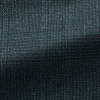 Suit - Loro Piana Bottle Green Natural Stretch s120 Wool with Blue Glencheck 5963 OMJ Clothing