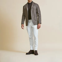 Sport Coat - Loro Piana Coffee Brown Wool Flannel 9061 OMJ Clothing