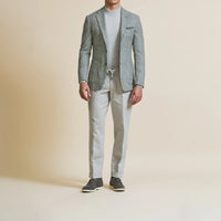 Sport Coat - Light Wool-Alpaca Blend with Prince of Wales Check 9065 OMJ Clothing