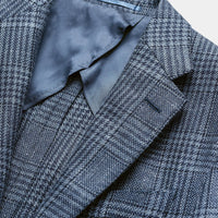 Sport Coat - Slate Blue Glencheck by Loro Piana 9125 OMJ Clothing