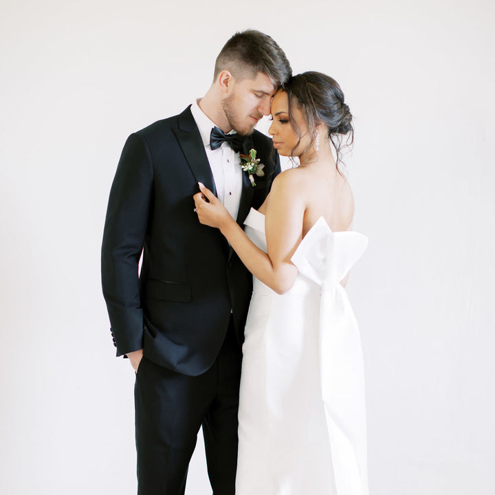 Modern Custom Tuxedo for a Sophisticated Wedding in Winston Salem, NC