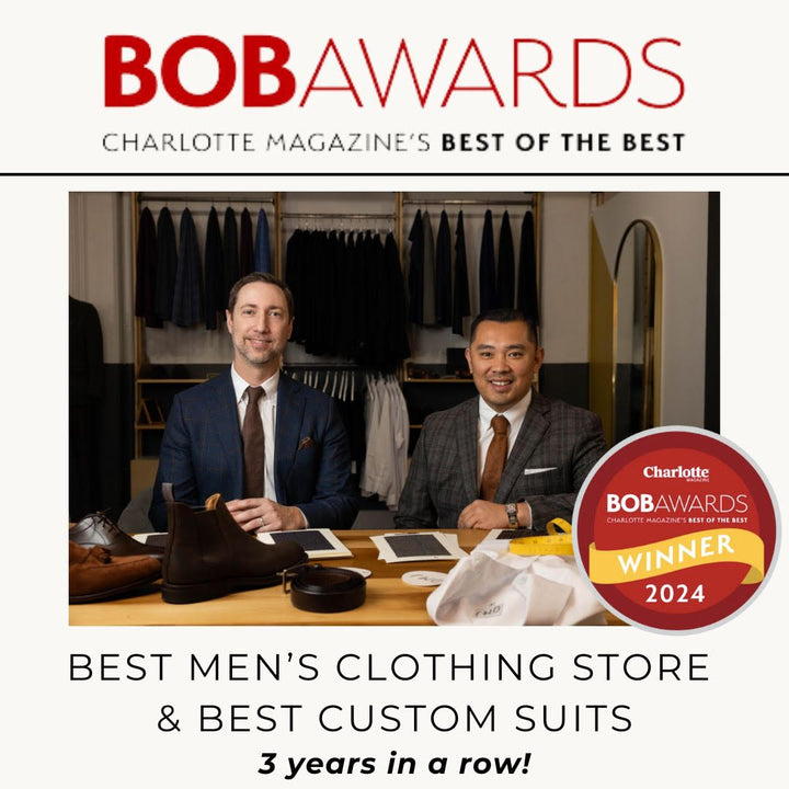 BOB AWARDS Winner! OMJ Wins Best Men’s Clothing and Best Custom Suits!