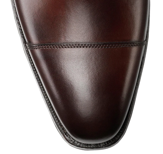 Crockett & Jones Hallam Cap-Toe Shoe in Dark Brown