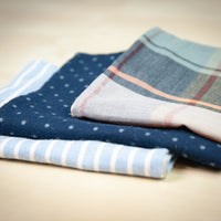 The Blue Stripe Pocket Square - OLE MASON JAR